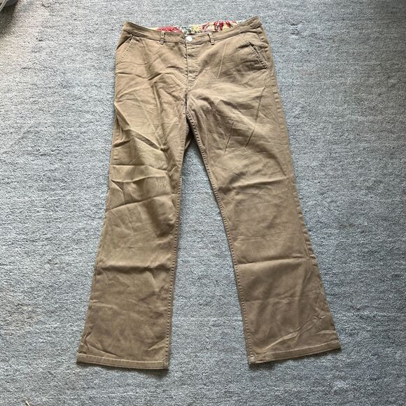 Bonobos Mens Pants Tan Athletic Fit Stretch Flat Front Trouser Chino 37x30 - Picture 1 of 6